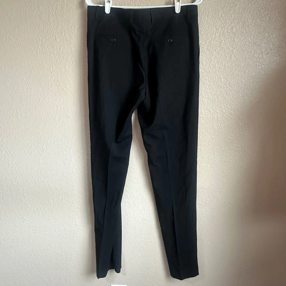 New Dolce & Gabbana Staff Mens Black Pinstripe Dress Pants Trousers Size 33 US